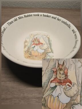 Wedgwood England Peter Rabbit  Childs Cereal Bowl  🐇 Beatrix Potter Collection
